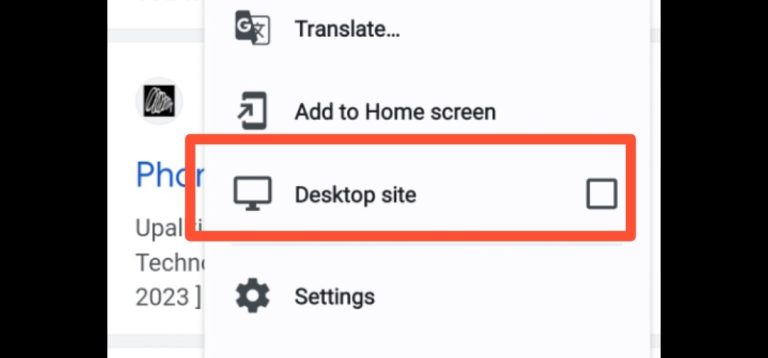 How to view desktop sites on Android